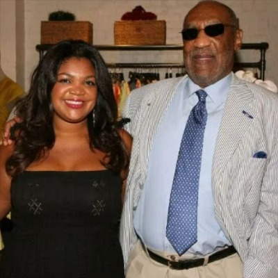 Bill Cosby and his youngest daughter Evin Harrah Cosby.